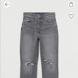H&M Mom Jeans High Ankle Size 2